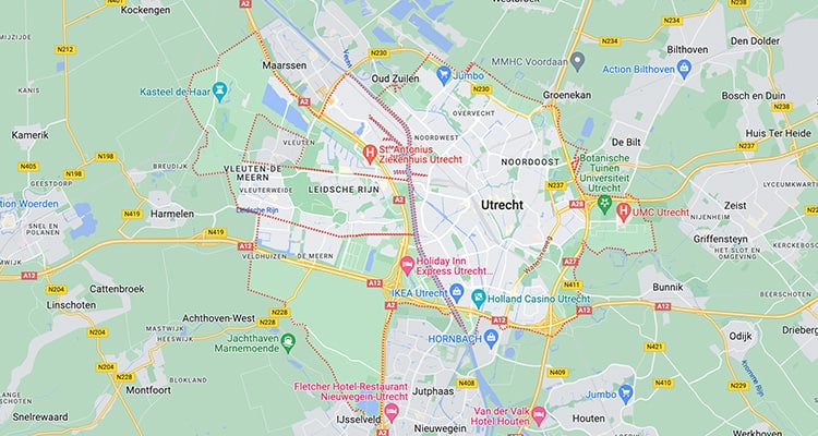 slotenmaker Utrecht maps